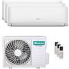 hisense Condizionatore Hisense Hi-Comfort trial split 9000+9000+18000 BTU inverter A++ wifi unità esterna 7,0 kW codice prodotto 3AMW72U4RJC-CF25YR04G-3-36BE5C