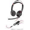 Poly Blackwire 5220, C5220 USB-C - Headset Stereo cablato con USB-C