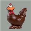 MARTELLATO 1 Kit Stampo Plastica 3D per soggetto in cioccolato Gallina Simpatica al Cioccolato H16 cm