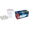 Laica J996 Kit 6 filtri (6 mesi di acqua filtrata) + 1 Caraffa Filtrante Stream Line in omaggio (colori assortiti) & F6S Cartucce Filtranti Bi-Flux, Sei Cartucce, 10 x 1 x 0.5 Cm, ‎Bianco