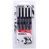 Uni-Ball Penna da disegno PIN 5pc, inchiostro nero, pennini di dimensioni assortite in confezione da 5 pezzi