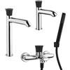 Jacuzzi Set Rubinetteria Jacuzzi lavabo alto bidet e gruppo vasca serie Illumina