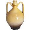 Ceramiche Angela Rinaldi Anfora Giallo in Ceramica di Vietri dipinta a mano altezza cm 25 diametro cm 16 Maiolica Giara Terracotta