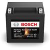 Bosch FA102 - Batteria AGM per motocicli - 12V 120A 8Ah - Adatta per moto,  motociclette, enduro, scooter, quad, moto d'acqua - Compatibile M6010,  BTX9-BS, BTX9 : : Auto e Moto