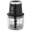 CASO Chop & Go - Tritatutto senza fili con 4 lame in acciaio inox, flessibile e pronto all'uso ovunque, fino a 60 minuti di autonomia, 2300 giri/min, accessori versatili, colore: nero