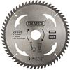 Draper 21676 TCT - Lama per sega circolare per legno, 210 x 30 mm, 60T, argento, taglia unica