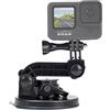 Suptig Supporto a ventosa per Gopro Hero 13 Hero 12 Hero 11 Hero 10 Hero 9 Hero 8 Hero 7 Hero 6 Hero 5 Hero 4 Hero 3+ Hero 3/2 Hero+Session/Akaso/Dji osmo Applicare su parabrezza e finestra dell'auto