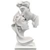 PIGPIGFLY Statua Bacio d'Amore, Statue Decorative, Figure Decorative, Statuette Decorative Casa, Soggiorno Decorativo Moderno da Appoggiare, Scultura Astratta in Poliresina, Idea Regalo