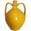 Ceramiche Angela Rinaldi Anfora Giallo Ocra in Ceramica di Vietri dipinta a mano altezza cm 25 diametro cm 16 Maiolica Oggetto Design Giara Terracotta