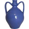 Ceramiche Angela Rinaldi Anfora Blu in Ceramica di Vietri dipinta a mano altezza cm 25 diametro cm 16 Maiolica Oggetto Design Giara
