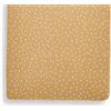 The Little Green Sheep - Lenzuolo per culla in lino, 280 g, colore: Miele con stampa di riso