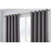 Curtina Camberwell geometrico completamente foderato con occhielli - grafite (167,6 cm di larghezza x 182,9 cm Drop)
