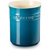 LE CREUSET Contenitore spatole in gres vetrificato per Utensili da Cucina, 1.1 Litri, Deep Teal, 71501116420001