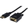 StarTech.com Cavo da DisplayPort a VGA da 1,8 m, Cavo adattatore da DisplayPort a VGA attivo, Video 1080p, Cavo monitor da DP a VGA, Convertitore da DP 1.2 a VGA, Connettore DP a scatto (DP2VGAMM6)