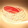 pcning Super Luminous 2835 Striscia LED Adesiva 220V, IP67 Impermeabile Strisce 220 Volt 3 Metro Bianco Caldo 3000K (Bianco Caldo, 3.00)