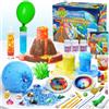 UNGLINGA 50+ Esperimenti Scientifici per Bambini, Scienziati-kit Esperimenti di Scienza, Gioco Scientifico Bambini, Laboratorio di Chimica, Vulcano, Scavare Minerali