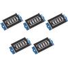 TECNOIOT 5 pezzi Indicatore del livello di carica della capacità della batteria Display blu per batterie agli ioni di litio 2S 8.4V 18650