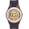 SUPBRO Orologio da Uomo in Legno meccanico con cinturino in legno, adatto a qualsiasi polso movimento al quarzo giapponese
