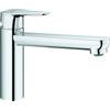 GROHE 31717000 Quickfix Start Curve, Rubinetto Miscelatore Monocomando per Lavello, Angolo di Rotazione 140°, Bocca Media, Sistema di Installazione Semplice, Cromo