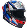 AGV Casco AGV K6 S E2206 Slashcut nero blu rosso