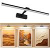TYhogar Lampada da Specchio Bagno 3 CCT Regolabili con Interruttore 60 cm | Luce Specchio Bagno 12W 1320 Lumen Girevole 180° Applique Bagno Impermeabile IP44 No Flicker