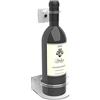 Agplex - Espositore bottiglia di vino da parete trasparente - Portabottiglie singolo a parete in vetro acrilico per casa, bar, enoteche, cantine e eventi fieristici (Diametro 82 e collo 32 cm)