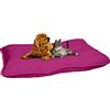 Italian Bed Linen Cuscino per Cani e Gatti - Cuscinone 100x60cm, Made in Italy- Letto per Cane di Taglia Grande, Media e Piccola - Cuccia Materasso Imbottito in Morbida Microfibra Fucsia