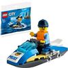 LEGO City Police Jet Ski Polybag Set 30567 (Bagged) Does Not Apply Giocattolo, Multicolore, One Size, GXP-768014