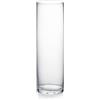 WGVI WGV Vaso cilindrico, 7,6 cm di Larghezza x 25,4 cm di Altezza, Vaso Sottile in Vetro Trasparente, per Matrimoni, Feste, Fiori, centrotavola, Decorazione per casa e Ufficio, 1 Pezzo
