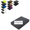 Exklusiv Heimtextil Lenzuolo con angoli in spugna di alta qualità, 90-100 x 200 cm, colore: antracite
