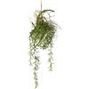 Flair Flower Tillandsia - Fioriera sospesa su ramo, muschio artificiale, pianta verde, pianta artificiale, pianta d'appartamento, fiori di seta, decorazione islandese, muschio artificiale