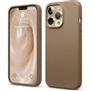 elago Silicone Liquido Custodia Cover Compatibile con iPhone 13 Pro Case (6.1), Cover Protettiva per Fotocamera con Schermo Intero, Antiurto, Custodia in Morbida Microfibra Antigraffio (Marrone)