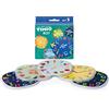 TIMIO Disc Set # 3: 5 dischi audio per il lettore TIMIO | Impara 12 fiabe Vol. 1, il tempo, le verdure, l'alfabeto A-L, l'alfabeto M-Z | 8 lingue incluse | 2 a 6 anni