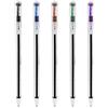 Pentel Superb BK77 confezione da 5 colori assortiti - Nero, Blu, Rosso, Verde, violetto Punta a sfera penne. 0.7MM punta
