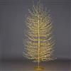 Magie di Natale Albero luminoso Faggio con rami a microled luce calda da interno ed esterno (210 cm, Oro)