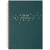 Letts of London Agenda accademica formato A5, visualizzazione settimanale, 22.23, foresta, verde (23-031778)