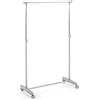 HAKU Möbel Armadio su ruote cromo, grigio, Plastica, metallo - Dim. L 81 cm x A 96-160 cm x P 39 cm, Stile Moderno
