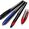 Uni-Ball, UBA-188-M, Air Micro, penna a sfera a punta fine da 0,5 mm, confezione da 3, nero, blu e rosso