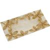 DRW Centro Rettangolare di Madreperla con Fiori in Rilievo in bitono 20x10cm, Multicolore, estandar