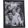 DRW Set 2 portafoto per fotografia da 15 x 20 cm in legno dm e carta nera 16,8 x 21,8 x 2 cm