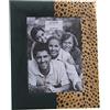 DRW Set di 2 portafoto 15 x 20 cm in legno MDF e velluto in bitono 22,6 x 27,6 x 1,2 cm