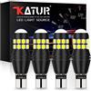 KATUR W16W 921 T15 912 LED Lampadina CANBUS Error Free Non Polarità 6500K 3030 20SMD 12V 24V per parcheggio retromarcia Luce Posteriore luci di retromarcia (4PC, Bianco)