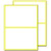 TownStix 60 Pezzi, 150 x 100 mm, Etichette Adesive Bianche Grande | Adesivi da scrivere, per organizzare, spostare scatole, contenitori