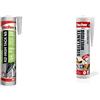 Fischer KD High Tack Sigillante Adesivo ad Altissima Presa Iniziale, Bianco, 290 ml, 545171 & Sigillante Multiuso Acrilico SA 310 Bianco