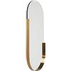Kare Design Specchio Hipster Ovale, Oro, 5X51X115Cm, Grande Superficie, Per Corridoio, Cabina Armadio, Versatile, Eleganza Semplice