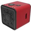 Bewinner Mini action camera, mini videocamera portatile HD 1080P HD a infrarossi con videocamera sportiva con supporti, supporto girevole versatile per molti usi(Rosso)