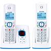 Alcatel F530 Telefono DECT Identificatore di chiamata Blu, Bianco