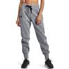 Under Armour Jogger Rival Fleece Pantaloni Tuta, Donna, Steel Medium Heather / Black / Black (035), SM