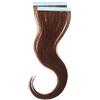 Balmain - Extension per capelli umani, 2 pezzi, lunghezza 25 cm, colore marrone cioccolato, 22 g