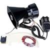 Yida - Clacson sirena veicolare, 12 V, 80 W, 7 toni, con microfono, utilizzabile come altoparlante